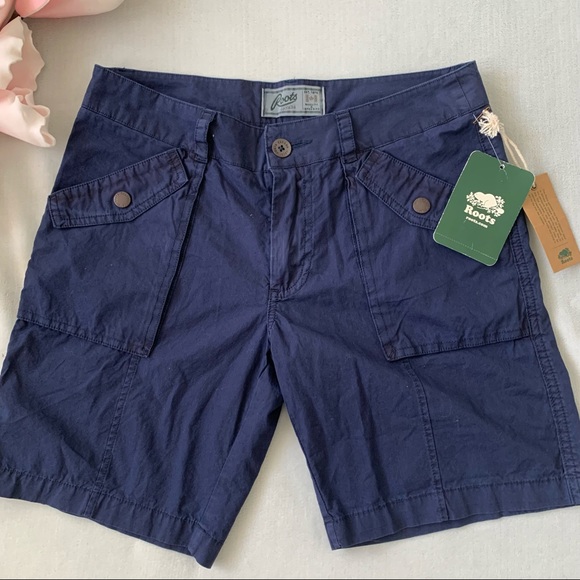 Roots navy Chino shorts - Picture 2 of 5